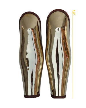 SALE! Brass Greaves Shin Protection Costume Armour 18 Gauge