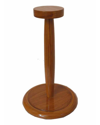 Wooden Helmet Stand For Medieval Armour Helmets Black