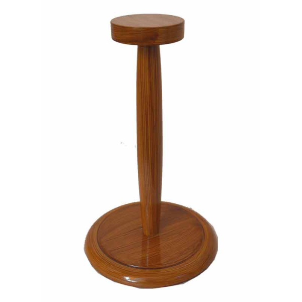 Wooden Helmet Stand For Medieval Armour Helmets Black
