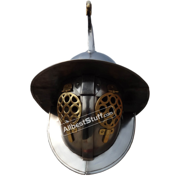 Roman Gladiator Helmet Heavy Duty 14 Gauge Medieval Thracian Helmet