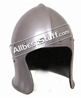 Medieval Italian Sallet made from Heavy 14 Gauge Steel