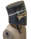 SALE! Crusader Helmet Black Finish with Brass Cross 16 Gauge image 2