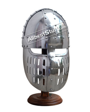 Medieval Crusader Heavy 14 Gauge Helmet