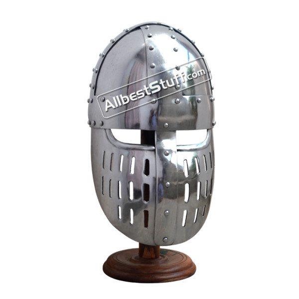 Medieval Crusader Heavy 14 Gauge Helmet