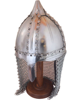 Russian Boyar Helmet - Gnezdovo Helmet With Chain Mail
