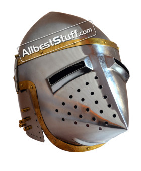 Medieval Armor Pig Faced Bassinet Hound skull Helmet