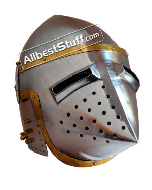 Medieval Armor Pig Faced Bassinet Hound skull Helmet
