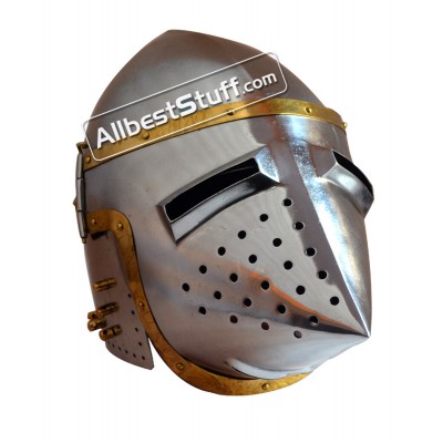 Medieval Armor Pig Faced Bassinet Hound skull Helmet