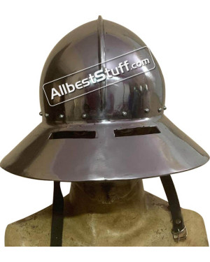 Late Medieval Kapalinhelm Helmet Heavy 14 Gauge Steel