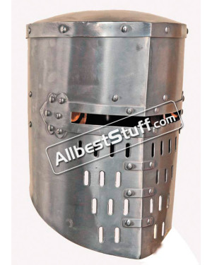 Medieval 12th Century Great Knights Templar Helmet 16 Gauge Steel