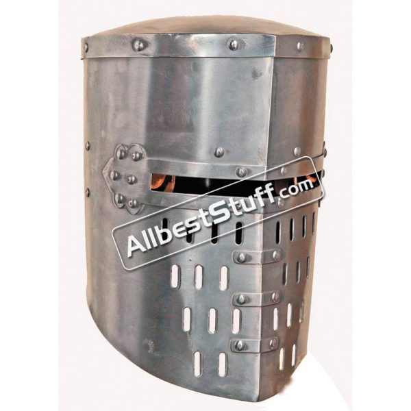 Medieval 12th Century Great Knights Templar Helmet 16 Gauge Steel