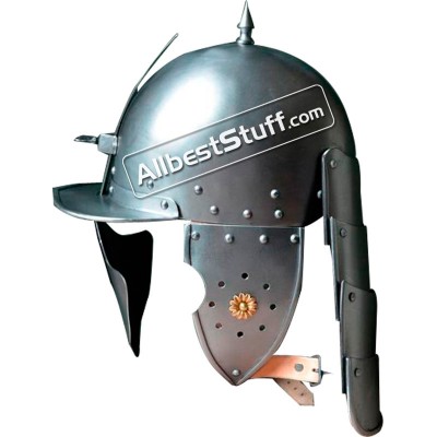 Medieval 16th century Burgonet with visored Helmet