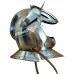 Medieval 17th Century Closed Burgonet 16 Gauge Steel Helmet