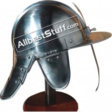 Medieval 17th Century Hussar 16 Gauge Steel Helmet