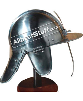 Medieval 17th Century Hussar 16 Gauge Steel Helmet
