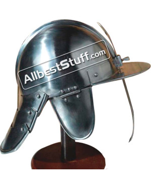 Medieval 17th Century Hussar 16 Gauge Steel Helmet