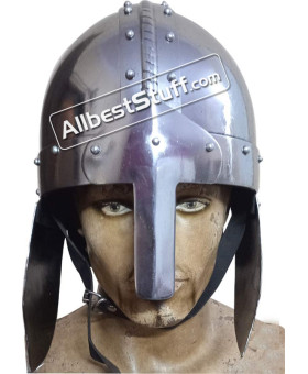 Medieval 9th Century Viking Nasal Early Spangenhelm Helmet