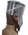 SALE! Knight Crusader Medieval Templar Helmet Steel Wearable Costume Armor image 2