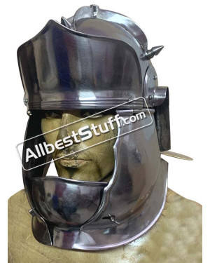 Medieval Auxiliary Cavalry Helmet ''E'' 20 Gauge Steel