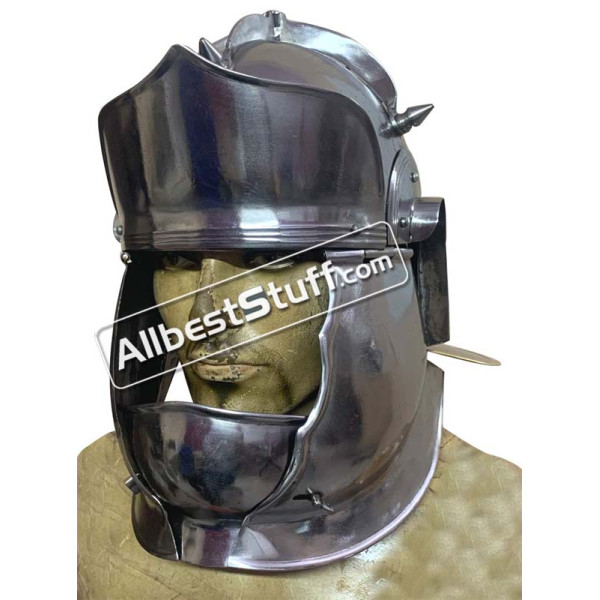 Medieval Auxiliary Cavalry Helmet ''E'' 20 Gauge Steel