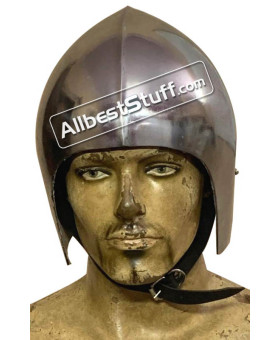 Medieval Bascinet Basic Helmet made from 14 Gauge Steel