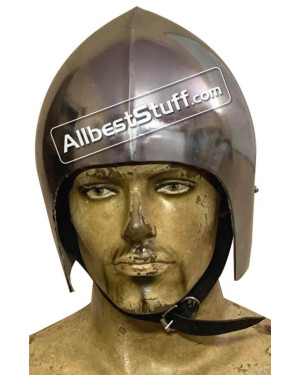 Medieval Bascinet Basic Helmet made from 14 Gauge Steel