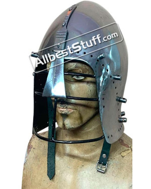 SALE! Medieval Bascinet Buhurt Helmet made in 14 Gauge Steel