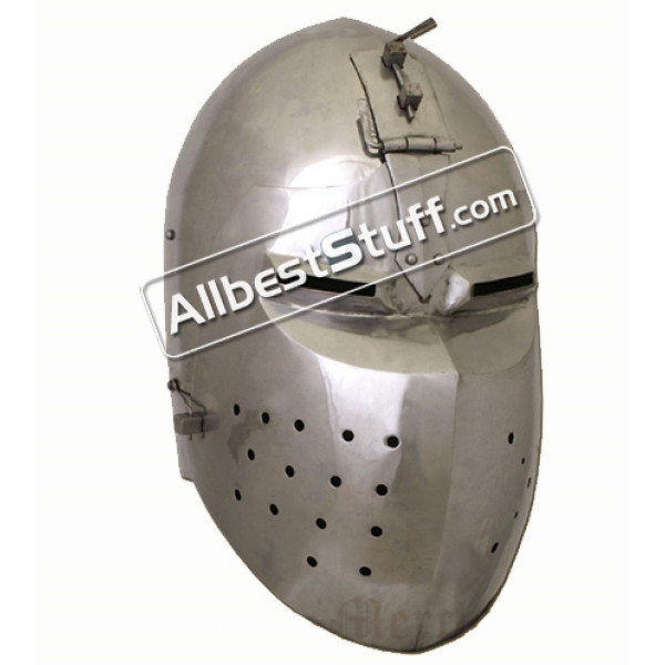 Medieval Bascinet Helmet 14th Century made from 14 Gauge Steel