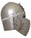 Medieval Bascinet Helmet 14th Century made from 14 Gauge Steel image 1