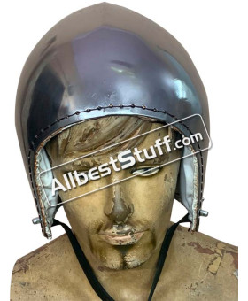 Set of 5 Bascinet Helmet Without Visor 14 Gauge Steel