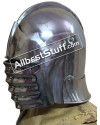 Set of 5 Bellows Face Sallet Helmet 1490 AD 14 Gauge Steel image 1