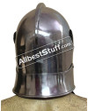 Set of 5 Bellows Face Sallet Helmet 1490 AD 14 Gauge Steel image 3