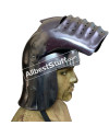Set of 5 Bellows Face Sallet Helmet 1490 AD 14 Gauge Steel image 2