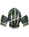 Medieval Burgonet Black closed Helmet 14 Gauge Steel image 2