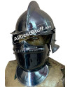 SALE! Medieval Burgonet Close Helmet 18 Gauge Steel image 4