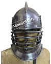 14 Gauge Medieval Burgonet Helmet with Bevors Set of 5 image 1