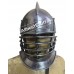 14 Gauge Medieval Burgonet Helmet with Bevors Set of 5