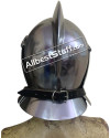 14 Gauge Medieval Burgonet Helmet with Bevors Set of 5 image 4