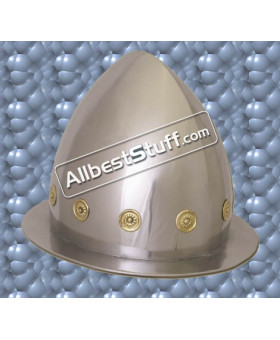 Medieval Cabasset Helmet Late 16th Century 16 Gauge Steel