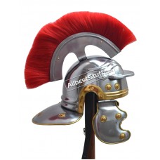 Medieval Centurian Helmet Roman Centurion Plume with Screw and LINER Chin Strap