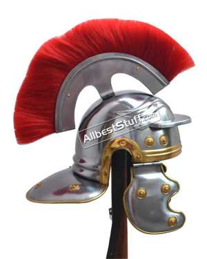 Medieval Centurian Helmet Roman Centurion Plume with Screw and LINER Chin Strap