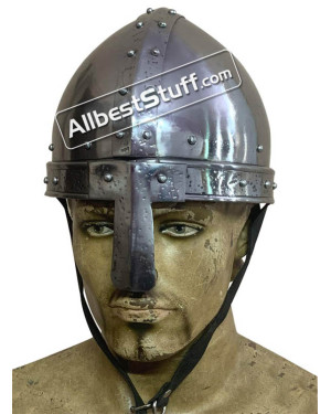 Medieval Conical Nasal Helmet Early Made of 16 Gauge Steel