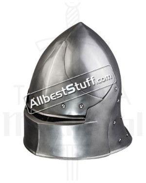 Medieval Coventry Sallet Helmet made from Strong 14 Gauge Steel
