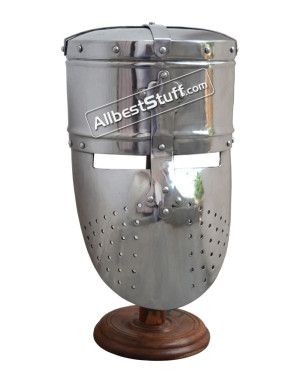 Medieval Crusader Templar Heavy 14 gauge Helmet
