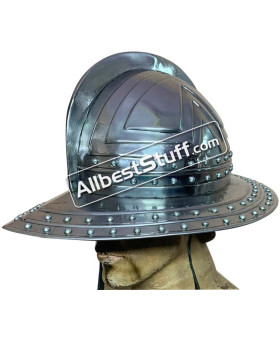 SALE! Medieval Early Kettle Hat Helmet made from 16 Gauge Steel