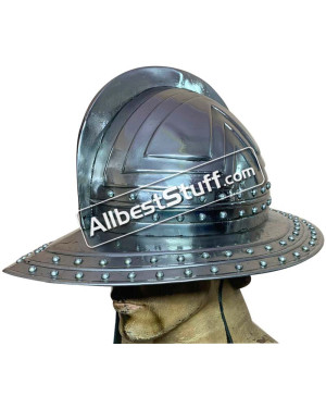 SALE! Medieval Early Kettle Hat Helmet made from 16 Gauge Steel