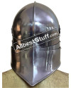 Medieval German Sallet Helmet Strong 14 Gauge Steel Battle Ready image 2