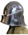 Medieval German Sallet Helmet Strong 14 Gauge Steel Battle Ready image 4