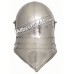 Medieval Gothic Sallet Helmet 14 Gauge Steel