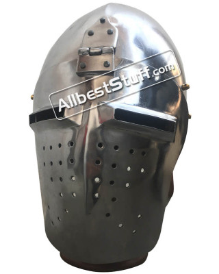 SALE! Medieval Heavy 14 Gauge Steel Bascinet Helmet